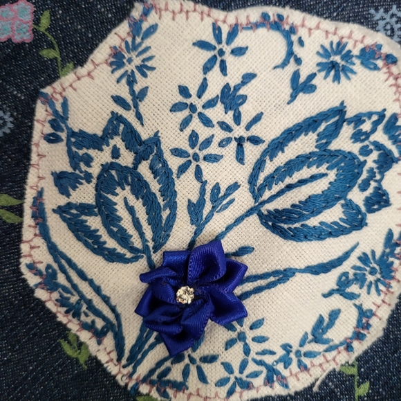 Long Upcycled Denim Duster / Jacket - Picture 12 of 16